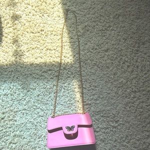 Pink butterfly purse